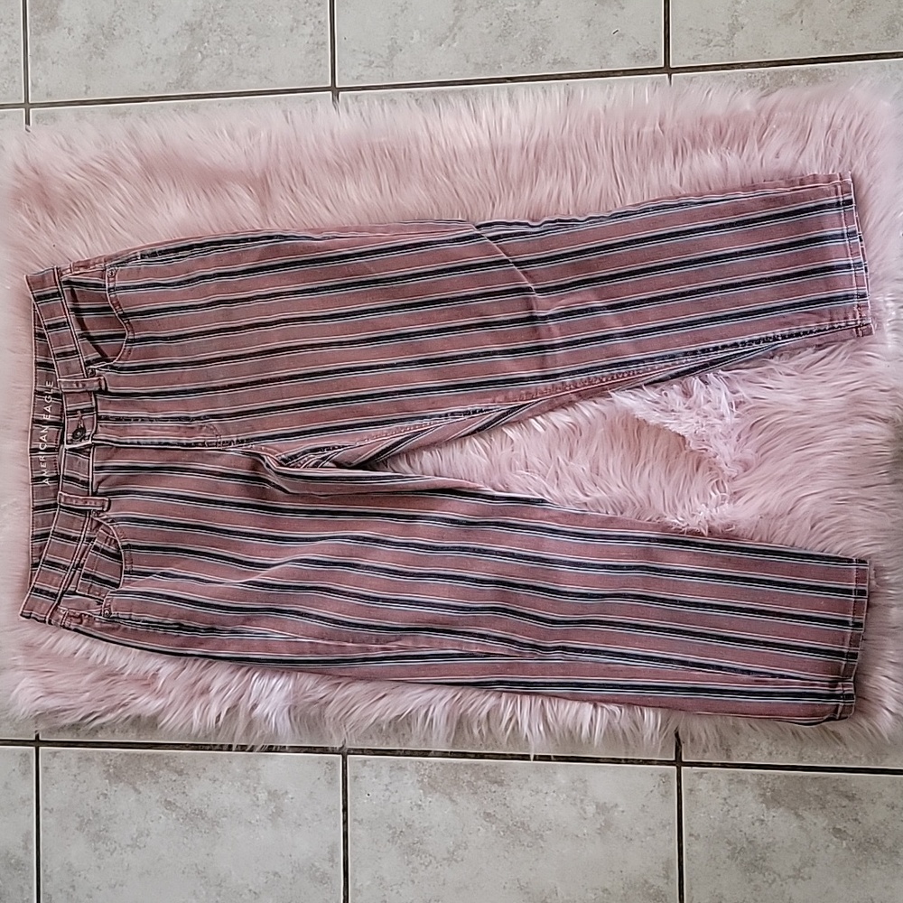 Stripe Mom Jeans